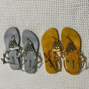 Waterproof bundle lot 2 Size 8 women soft sole sandals Beach Pool Boat Cruise